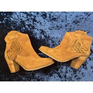 Jessica Simpson Brown Leather Ankle Boots / Shoes Size 11M